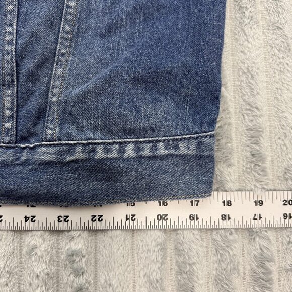 Levi's Vest Womens L Denim Button‎ Up Trucker Blue Western 100% Cotton Pockets - Picture 8 of 11